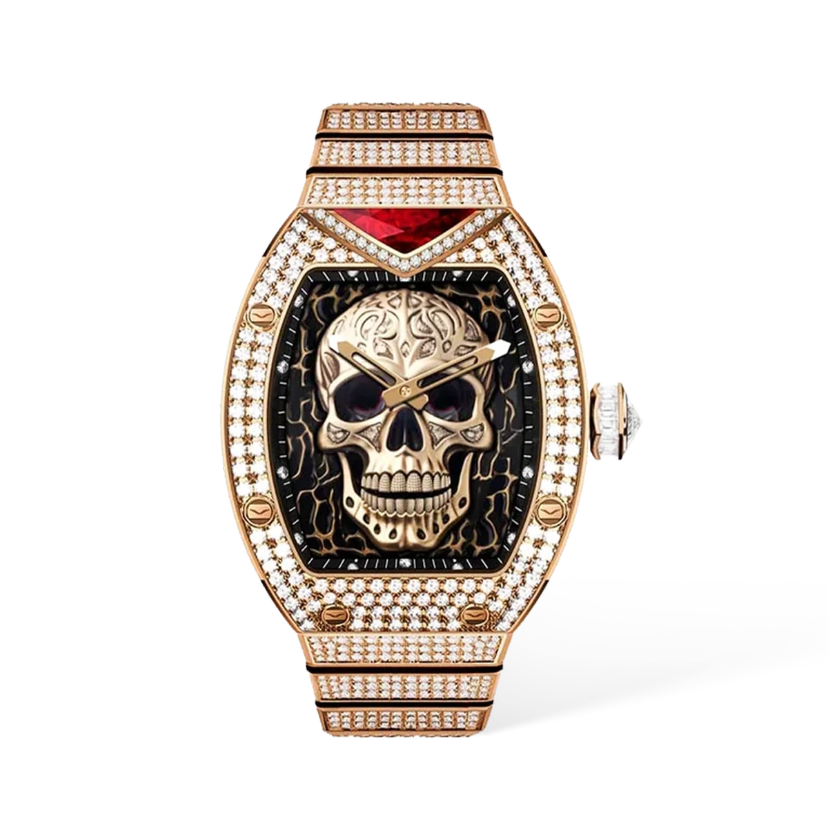 vertu-fusion-watch-hamlet-design-red-gold-diamond-front-view-skull-dial 拷贝